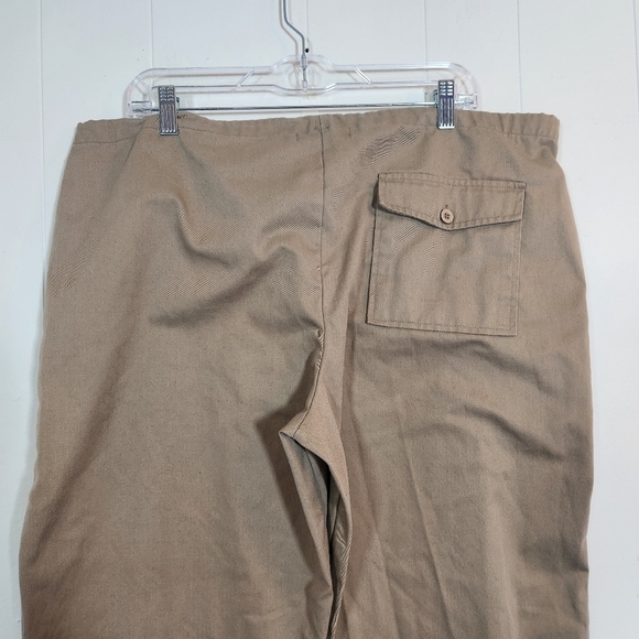 PrettyLittleThing Womens Drawstring Wide Leg Baggy Khaki Cargos Size 10 - Picture 6 of 16